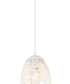 CLA PENDANT ES 72W White Iron Cage Ellipse OD140mm x H200mm | ESCAMA2