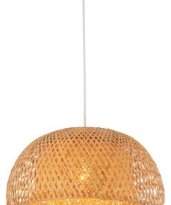 CLA PENDANT ES 40W Sml Bamboo Finish OD380mm x L230mm | CANASTA1