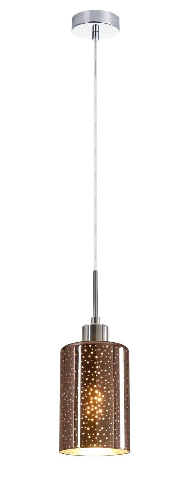CLA PENDANT ES 72W Copper Glass with Dotted effect OD120mm | ESPEJO4