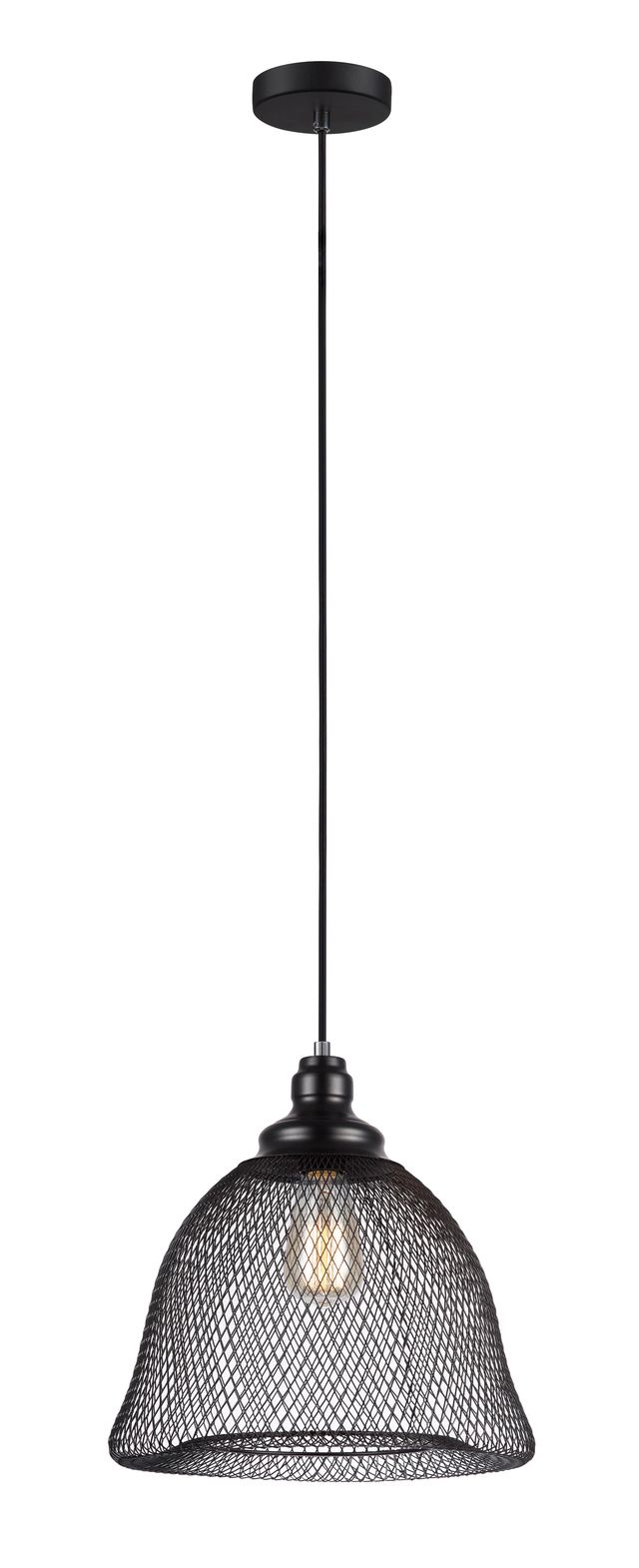 CLA PENDANT ES Blk Mesh BELL OD330mm | CHEVEUX3