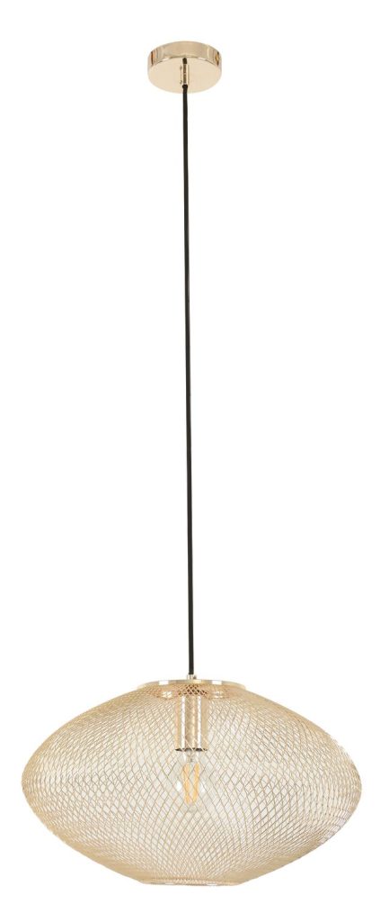 CLA PENDANT ES 60W Champagne Gold Sml OD400mm | GOLPE2