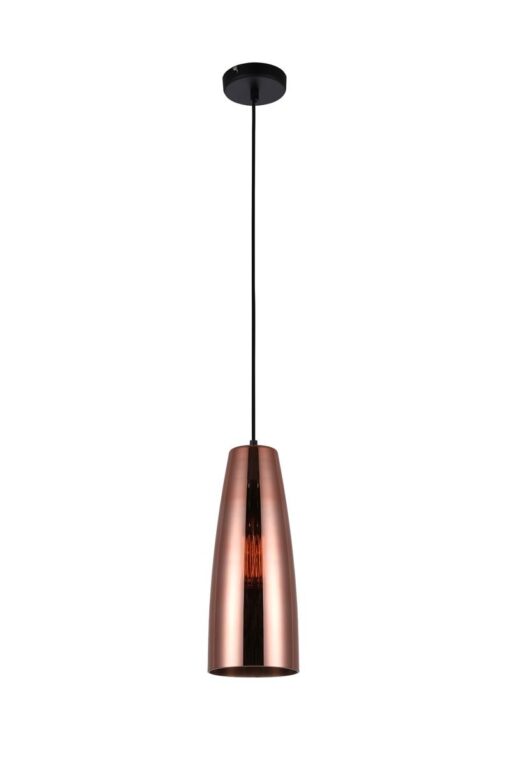 CLA PENDANT ES Copper Coloured Glass ELLIPSE OD135mm | LAMINA1