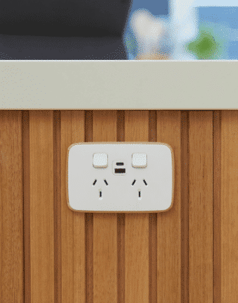 Modern smart home light switches and power outlets installed by POPES Electrical in Australia